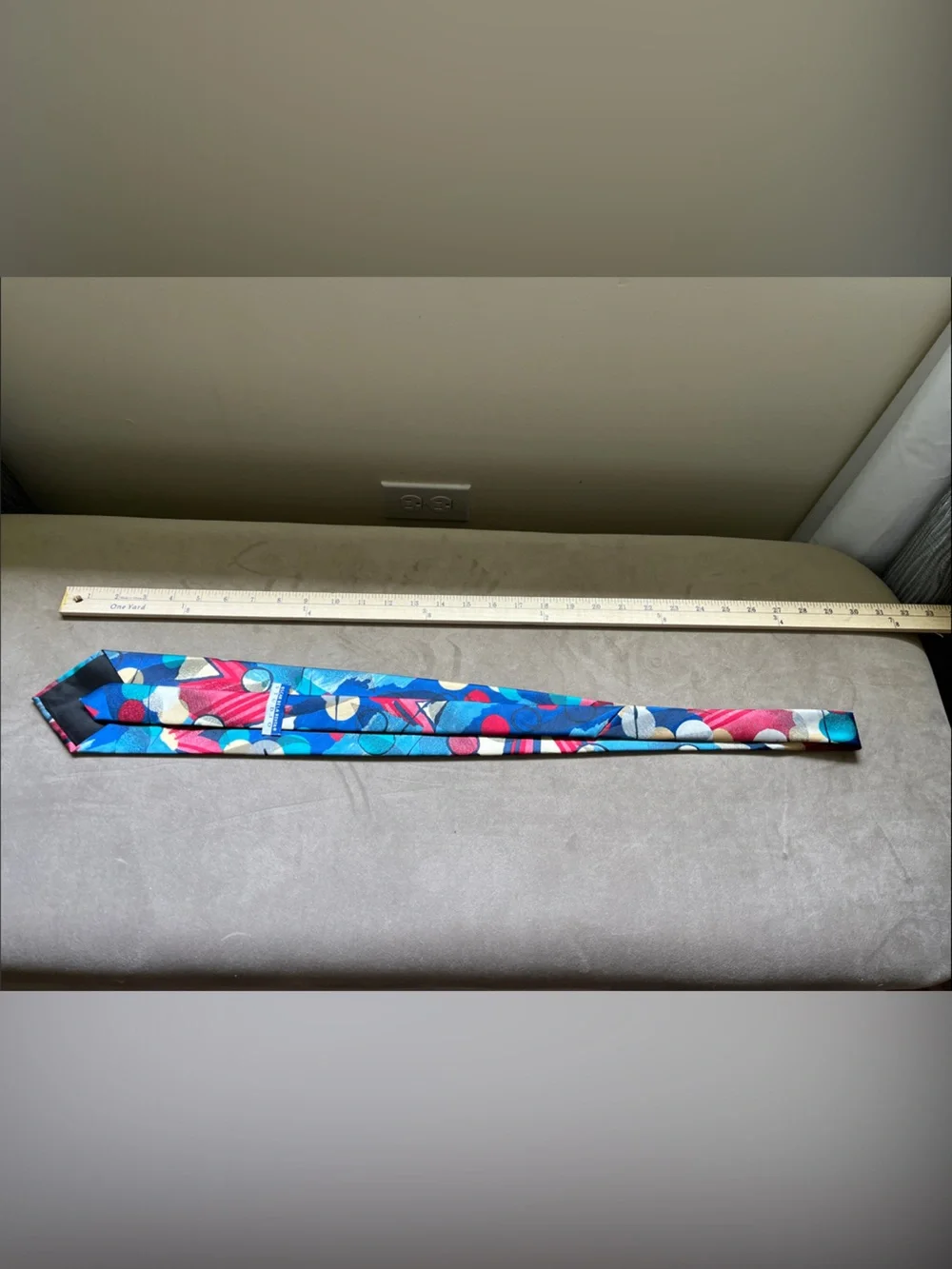 Oscar de la Renta Studio Multicolor Abstract Silk Polyester Tie
